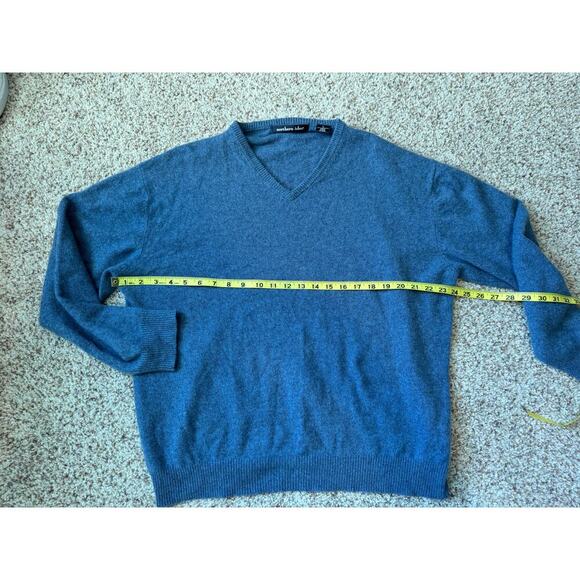 NORTHERN ISLES 100% CASHMERE sweater, XL, V Neck - Picture 7 of 10